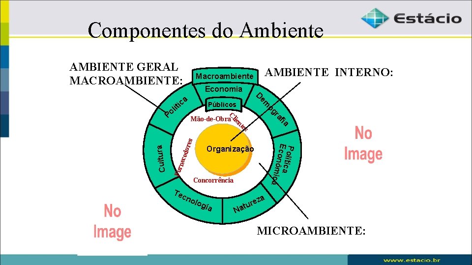 Componentes do Ambiente AMBIENTE GERAL MACROAMBIENTE: Macroambiente AMBIENTE INTERNO: Economia og f ra Po