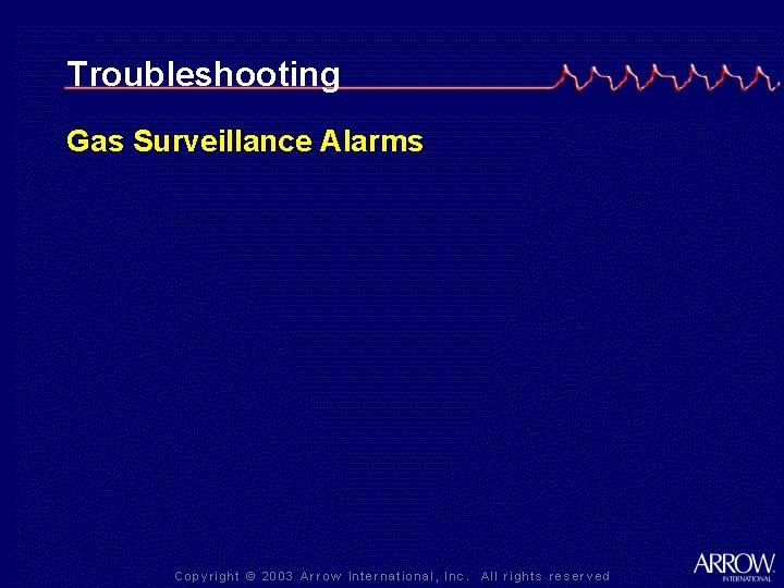 Troubleshooting Gas Surveillance Alarms 