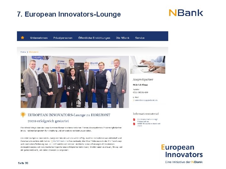 7. European Innovators-Lounge Seite 30 