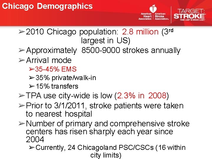 Chicago Demographics ➢ 2010 Chicago population: 2. 8 million (3 rd largest in US) Chicago Demographics ➢ 2010 Chicago population: 2. 8 million (3 rd largest in US)
