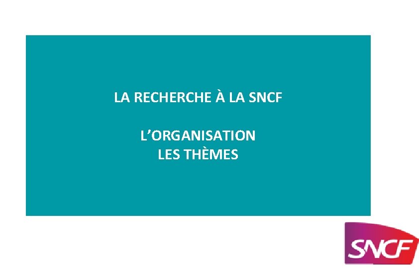  • Texte de niveau 1 – Texte de niveau 2 LA RECHERCHE À