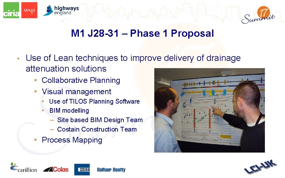 M 1 J 28 -31 – Phase 1 Proposal • Use of Lean techniques