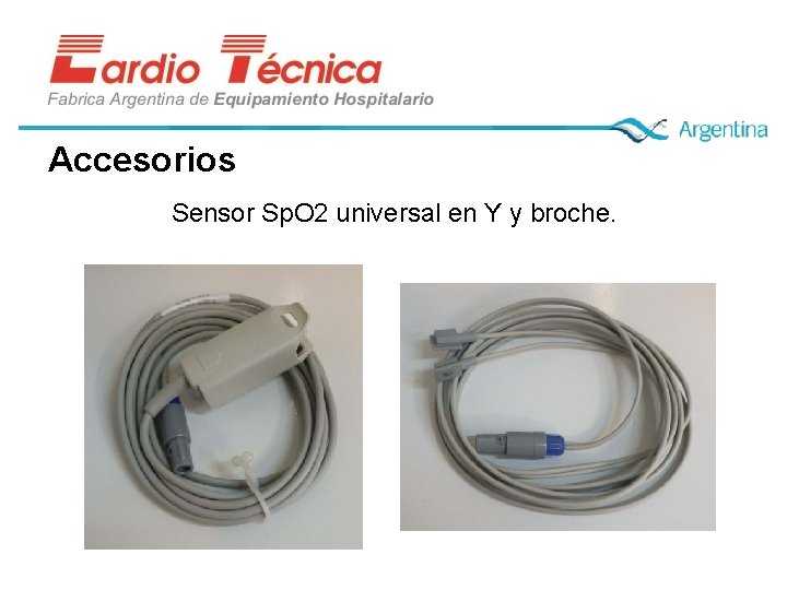 Accesorios Sensor Sp. O 2 universal en Y y broche. 