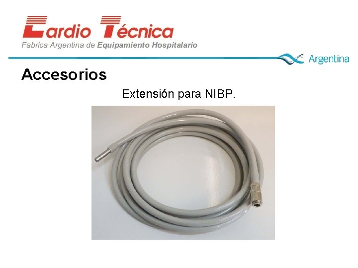 Accesorios Extensión para NIBP. 