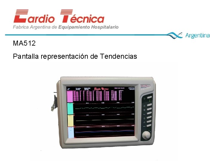 MA 512 Pantalla representación de Tendencias 