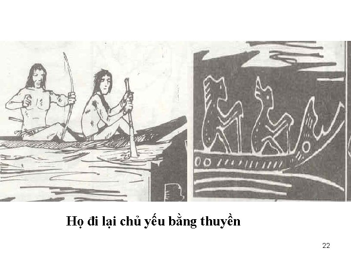 Họ đi lại chủ yếu bằng thuyền 22 