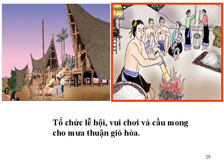 Tổ chức lễ hội, vui chơi và cầu mong cho mưa thuận gió hòa.