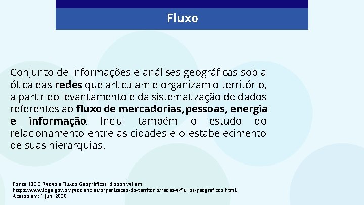 Fluxo Conjunto de informações e análises geográficas sob a ótica das redes que articulam