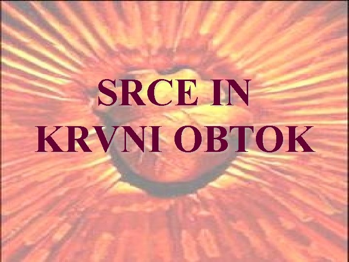 SRCE IN KRVNI OBTOK 