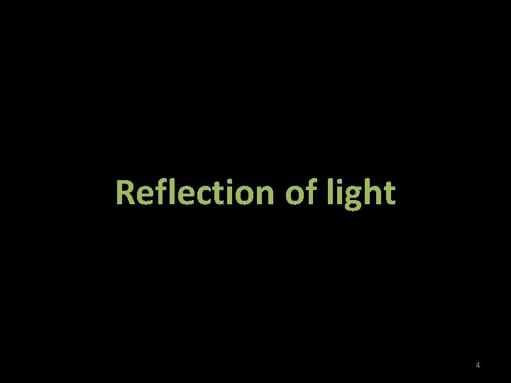 Reflection of light 4 