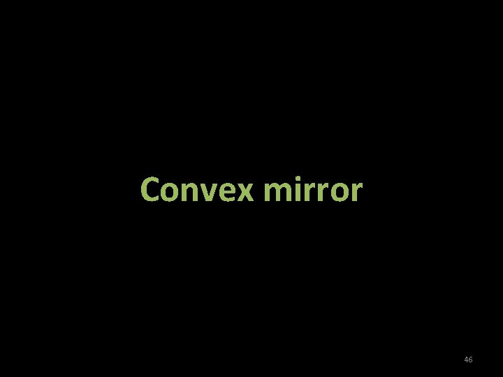 Convex mirror 46 