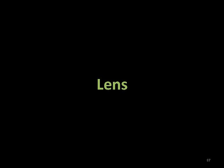 Lens 87 