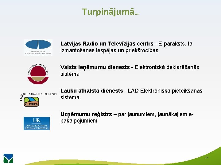 Turpinājumā. . . Latvijas Radio un Televīzijas centrs - E-paraksts, tā izmantošanas iespējas un