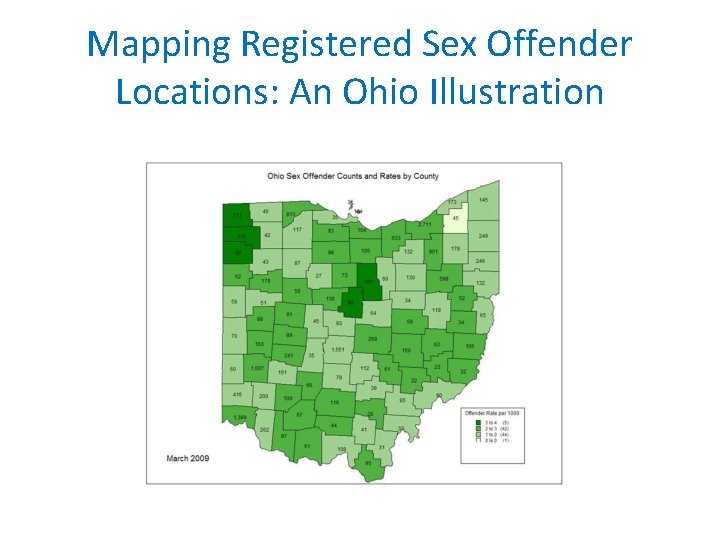 Mapping Registered Sex Offender Locations: An Ohio Illustration 