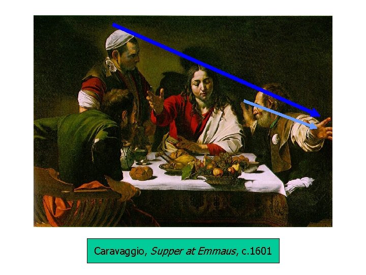 Caravaggio, Supper at Emmaus, c. 1601 