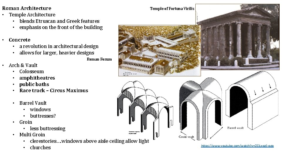 Roman Architecture • Temple Architecture • blends Etruscan and Greek features • emphasis on