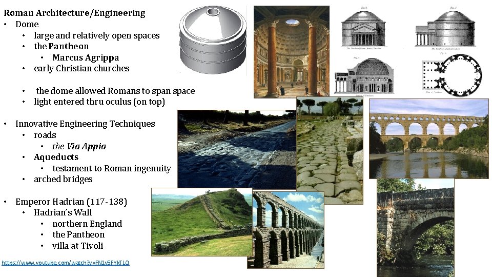 Roman Architecture/Engineering • Dome • large and relatively open spaces • the Pantheon •