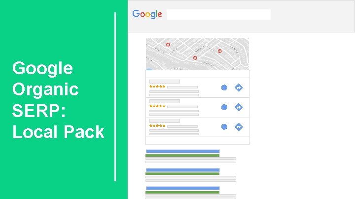 Google Organic SERP: Local Pack 