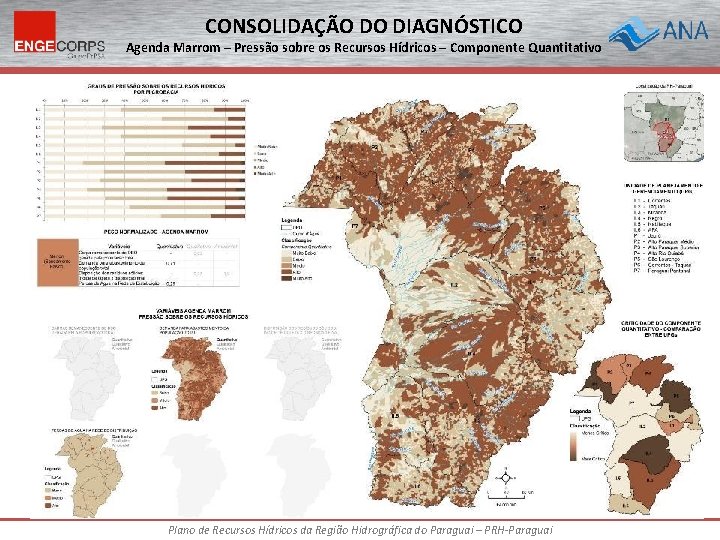 CONSOLIDAÇÃO DO DIAGNÓSTICO Agenda Marrom – Pressão sobre os Recursos Hídricos – Componente Quantitativo