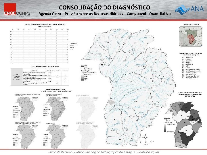 CONSOLIDAÇÃO DO DIAGNÓSTICO Agenda Cinza – Pressão sobre os Recursos Hídricos – Componente Quantitativo