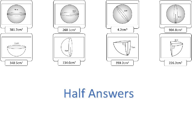 Half Answers 