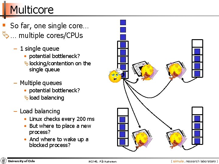 Multicore § So far, one single core… Ä … multiple cores/CPUs − 1 single