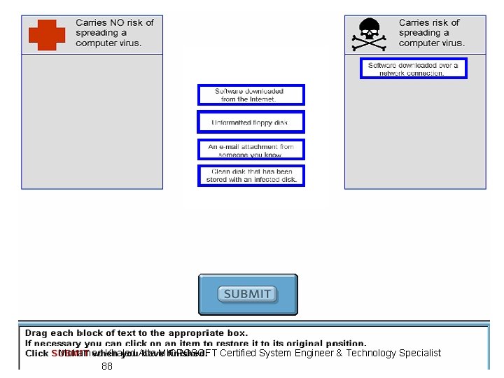 Mohamed Khaled Atta MICROSOFT Certified System Engineer & Technology Specialist 88 