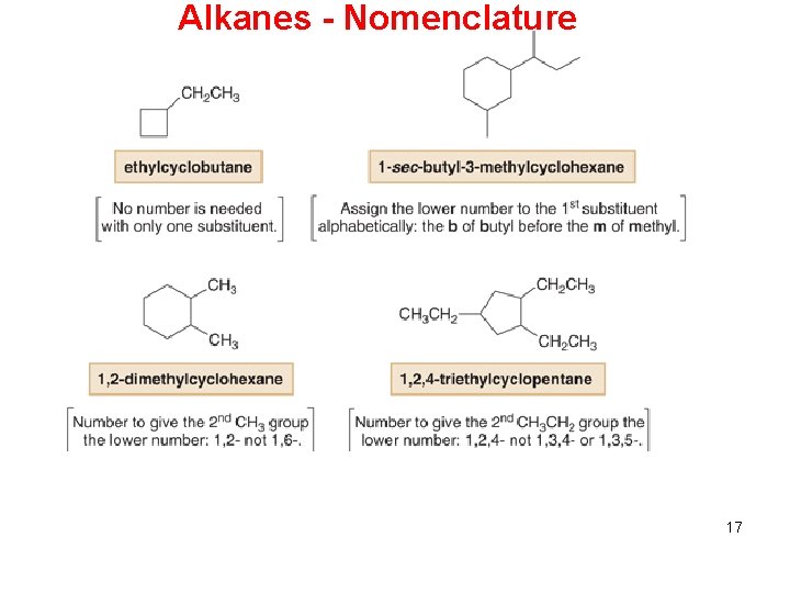 Alkanes - Nomenclature 17 