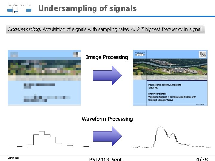 Undersampling of signals Undersampling: Acquisition of signals with sampling rates ≪ 2 * highest Undersampling of signals Undersampling: Acquisition of signals with sampling rates ≪ 2 * highest