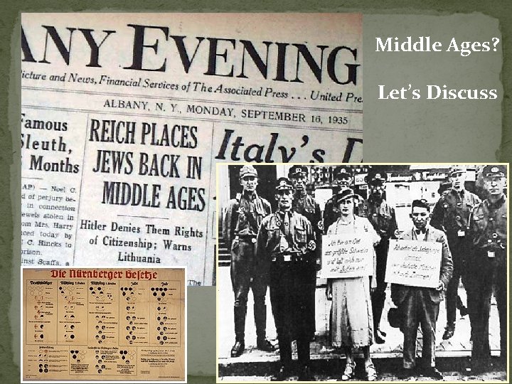 Middle Ages? Let’s Discuss Middle Ages? Let’s Discuss