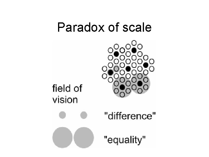 Paradox of scale 