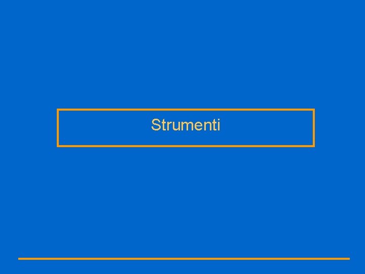 Strumenti 