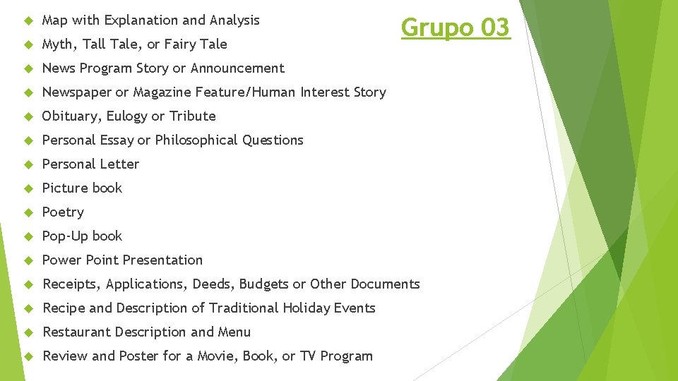  Map with Explanation and Analysis Myth, Tall Tale, or Fairy Tale News Program