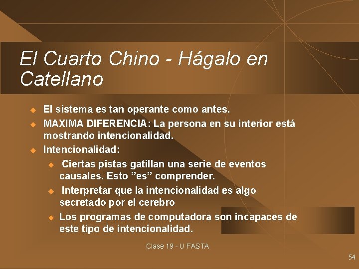 El Cuarto Chino - Hágalo en Catellano u u u El sistema es tan