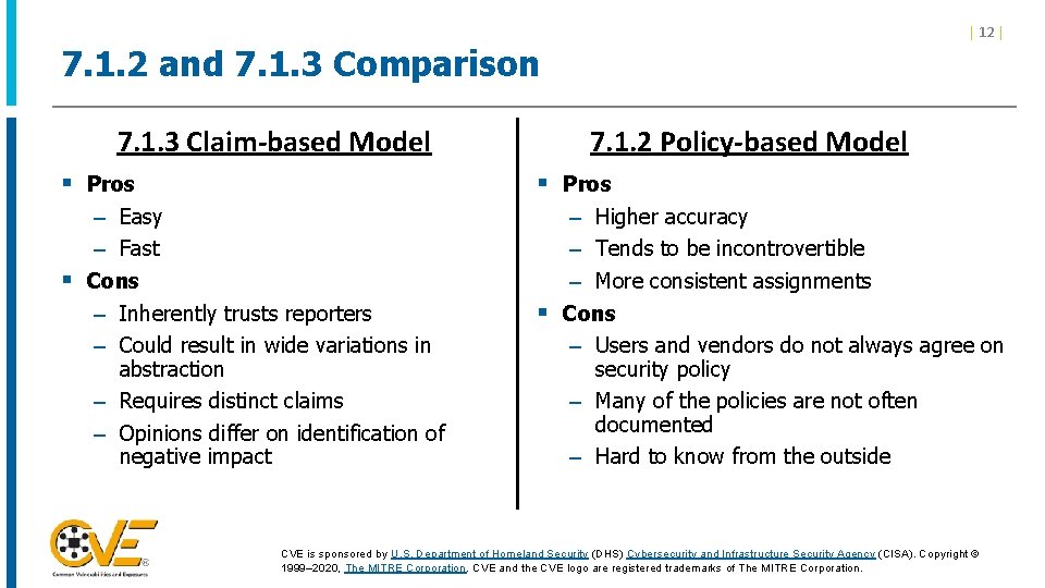 | 12 | 7. 1. 2 and 7. 1. 3 Comparison 7. 1. 3 | 12 | 7. 1. 2 and 7. 1. 3 Comparison 7. 1. 3