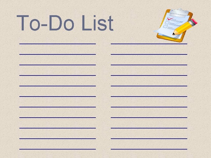 To-Do List 