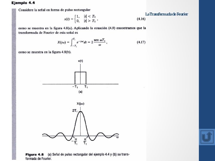 La Transformada de Fourier La Transformada de Fourier