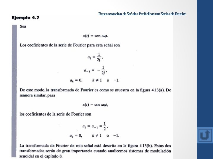 Representación de Señales Periódicas con Series de Fourier Representación de Señales Periódicas con Series de Fourier