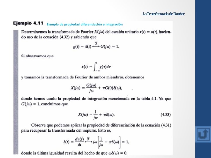 La Transformada de Fourier La Transformada de Fourier