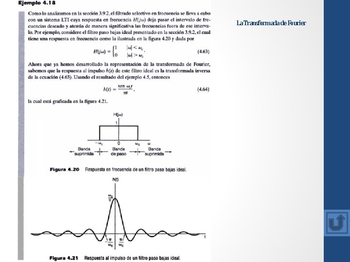 La Transformada de Fourier La Transformada de Fourier