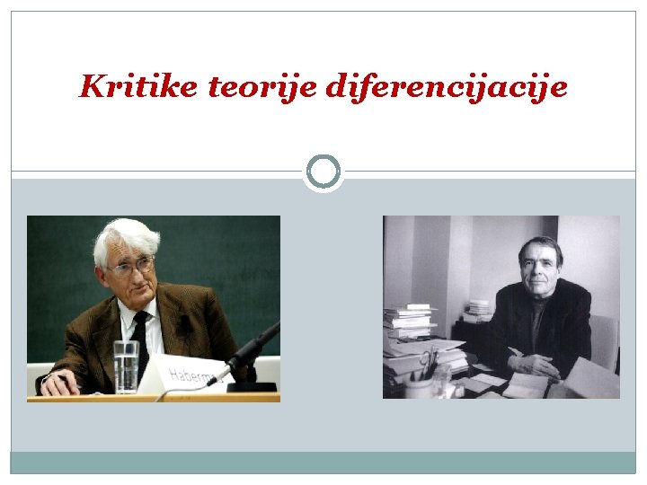 Kritike teorije diferencijacije 