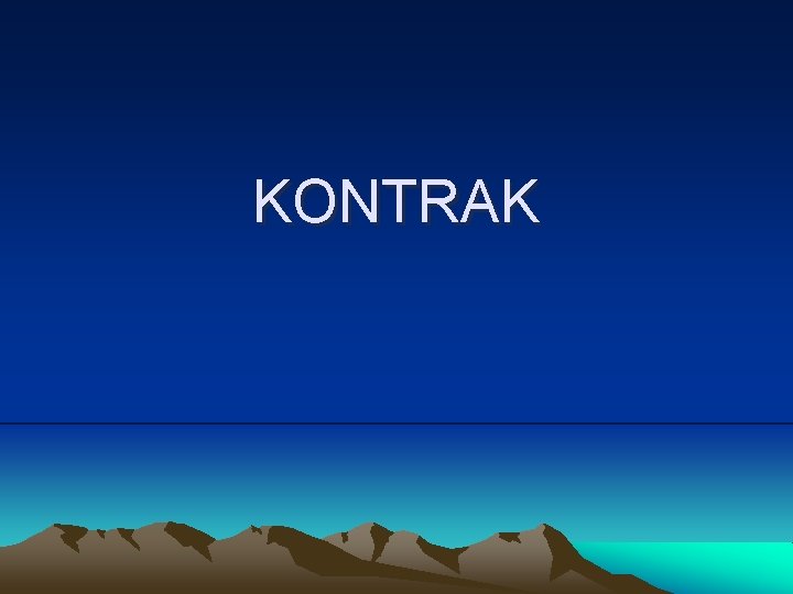 KONTRAK 