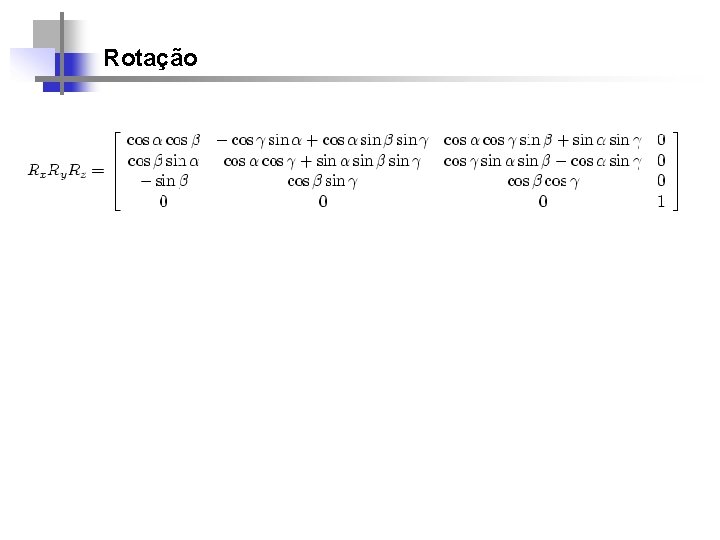 Rotação 