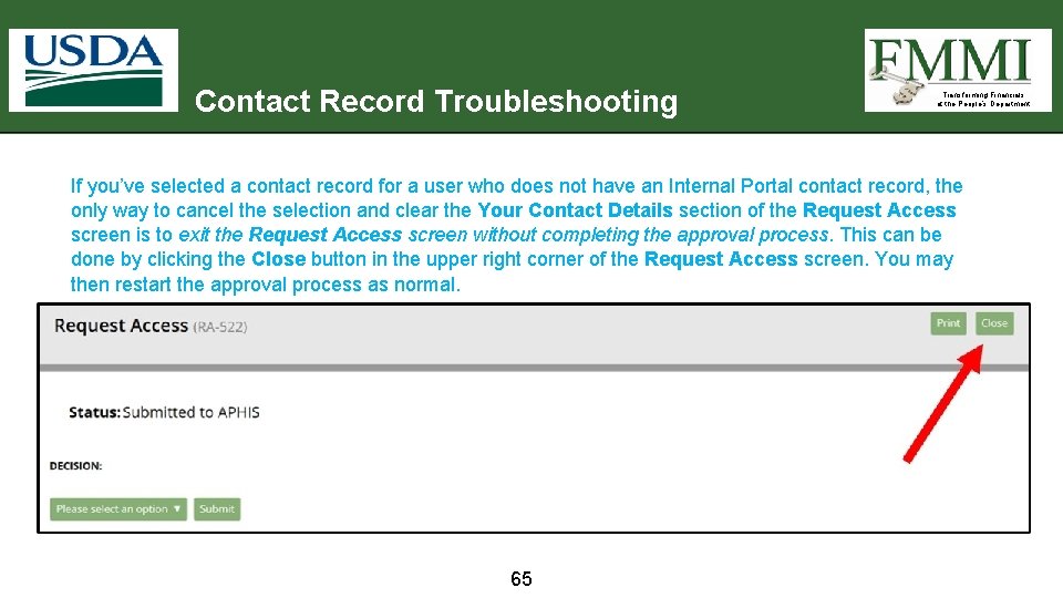 Contact Record Troubleshooting Transforming Financials at the People’s Department If you’ve selected a contact