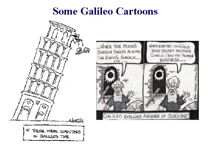 Some Galileo Cartoons 