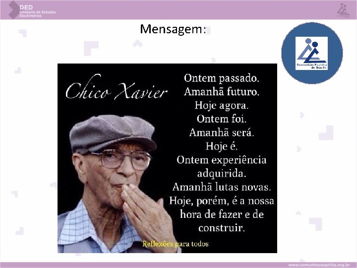 Mensagem: Mensagem: