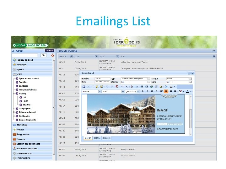 Emailings List 