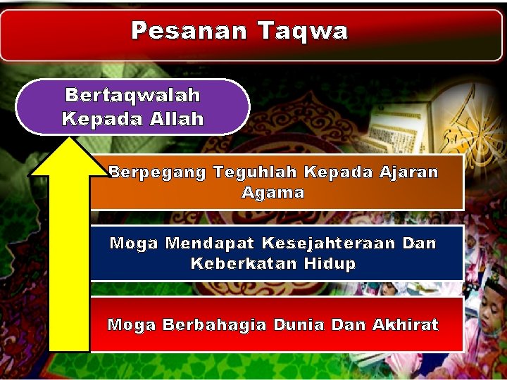 Pesanan Taqwa Bertaqwalah Kepada Allah Berpegang Teguhlah Kepada Ajaran Agama Moga Mendapat Kesejahteraan Dan Pesanan Taqwa Bertaqwalah Kepada Allah Berpegang Teguhlah Kepada Ajaran Agama Moga Mendapat Kesejahteraan Dan