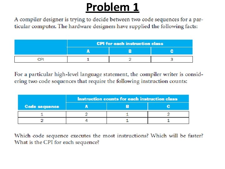 Problem 1 