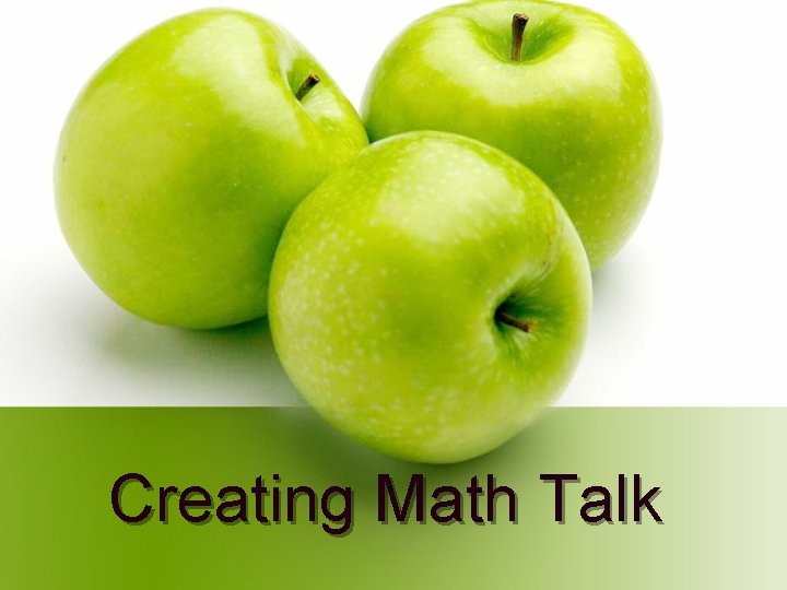 Creating Math Talk 